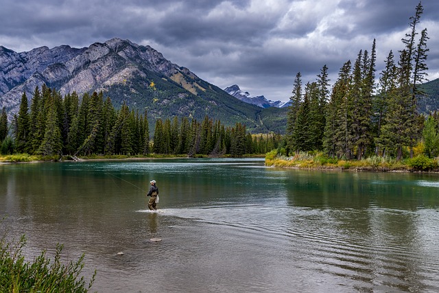 fishing near river